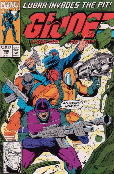 G.I. Joe, A Real American Hero #130 [Direct]-Fine (5.5 – 7) [1St Apps. of Freefall, Updraft & More!]