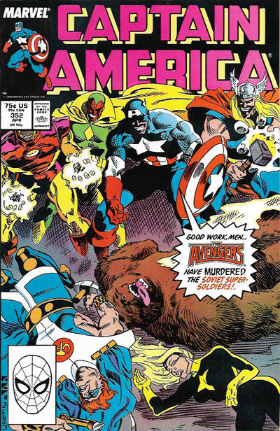Captain America #352 [Direct] - Vf- 7.5