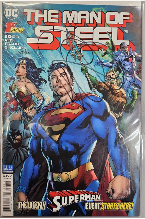 The Man of Steel #1 (2018) Signed By Brian Bendis