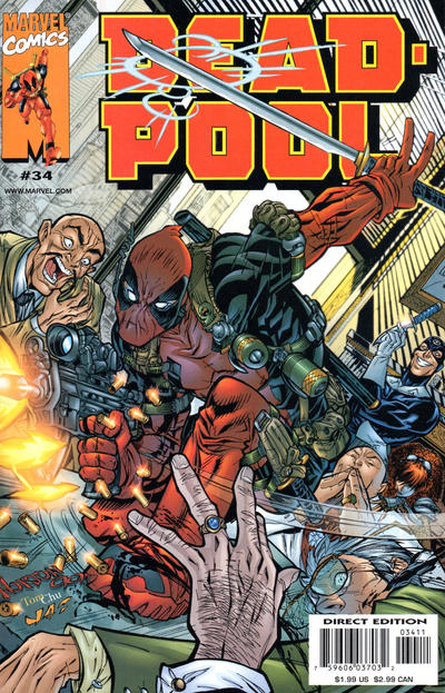 Deadpool #34 [Direct Edition]-Near Mint (9.2 - 9.8)