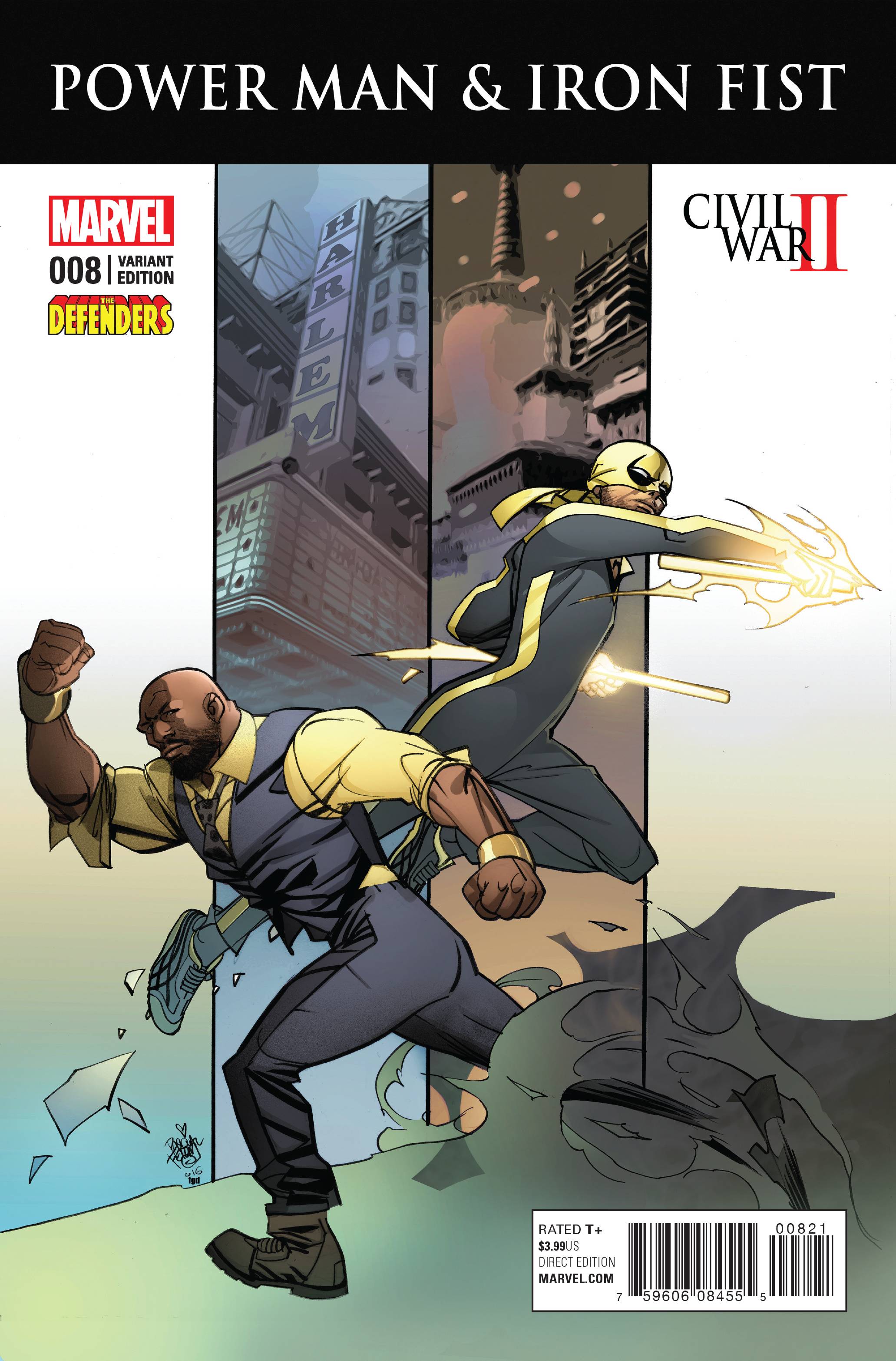 Power Man And Iron Fist #8 (Ferry Defenders Variant) (2016)