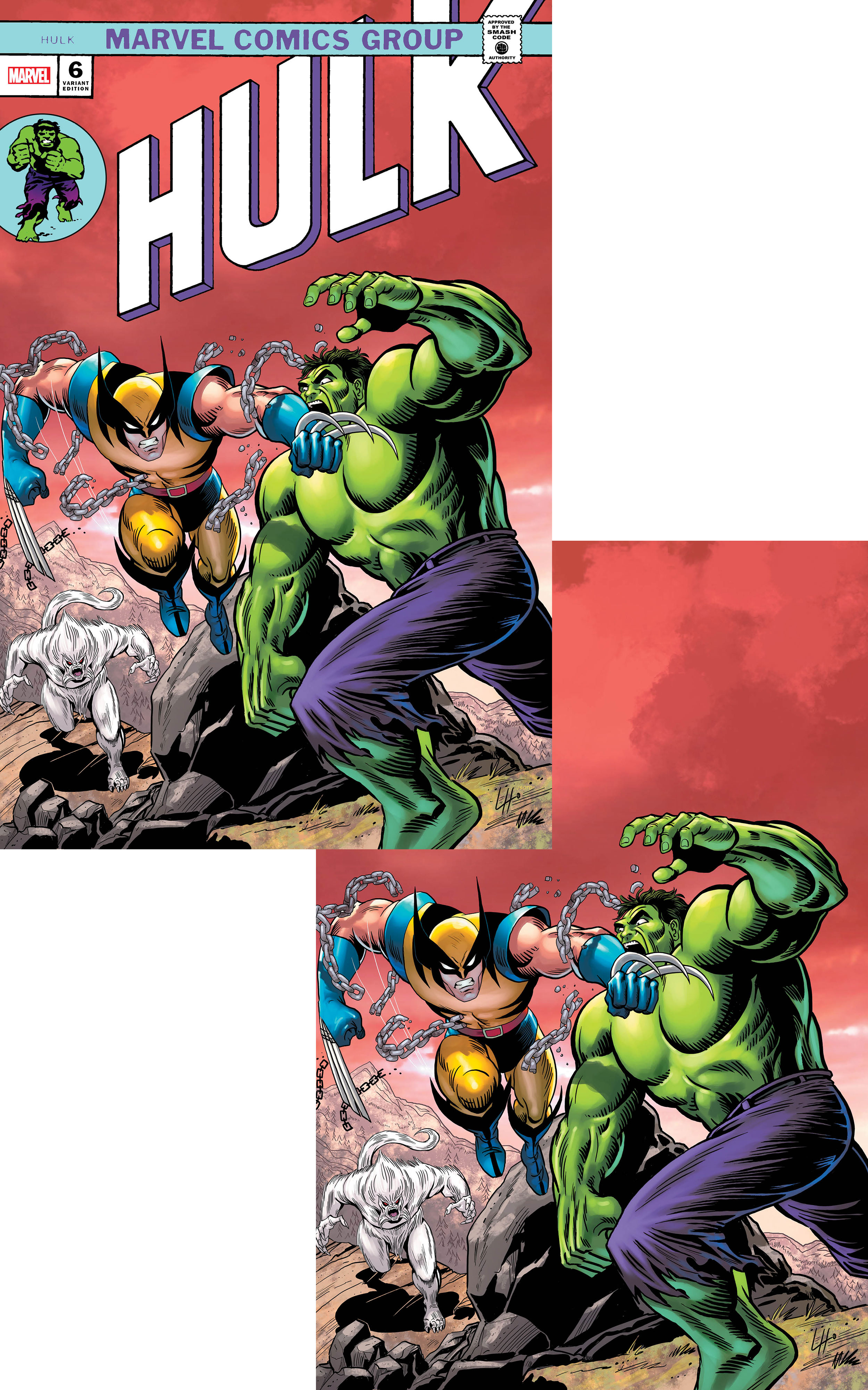 Hulk #6 Cape & Cowl Exclusive X-Men Animated Series / Hulk #181 Homage Variant Combo Pack