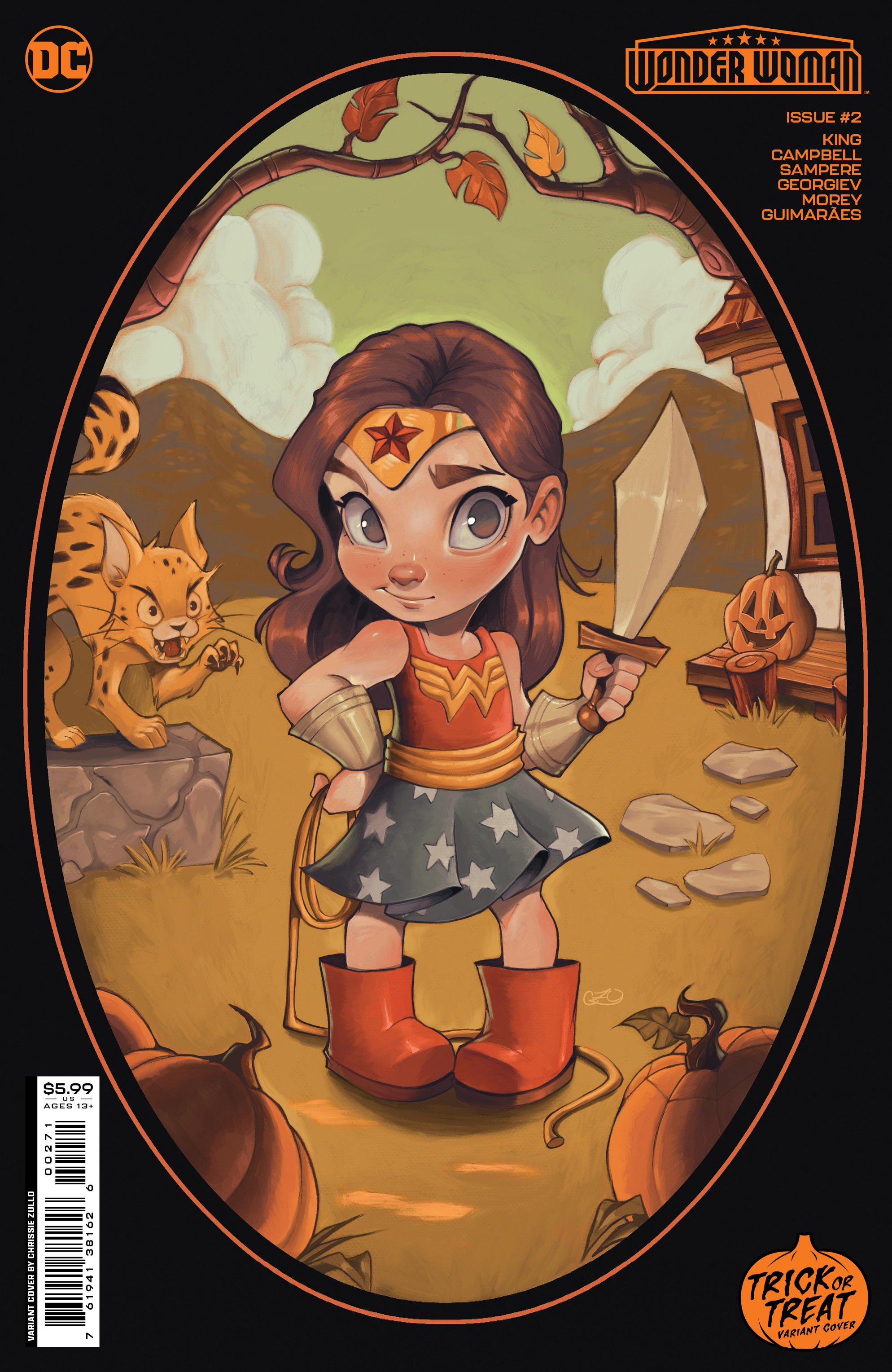 Wonder Woman #2 Cover G Chrissie Zullo Treat Or Treat Card Stock Variant