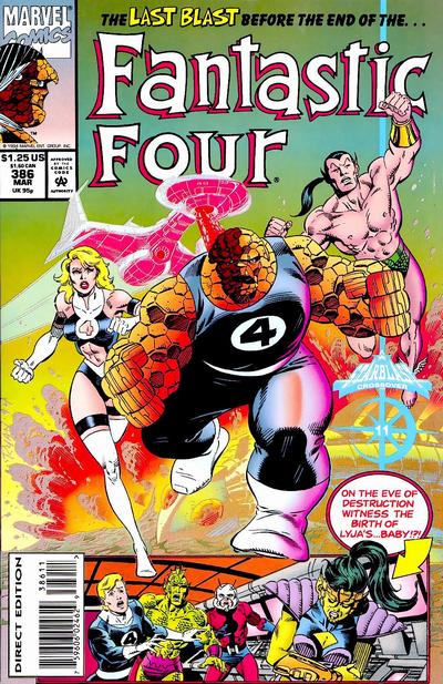 Fantastic Four #386 [Direct Edition] - Fn/Vf