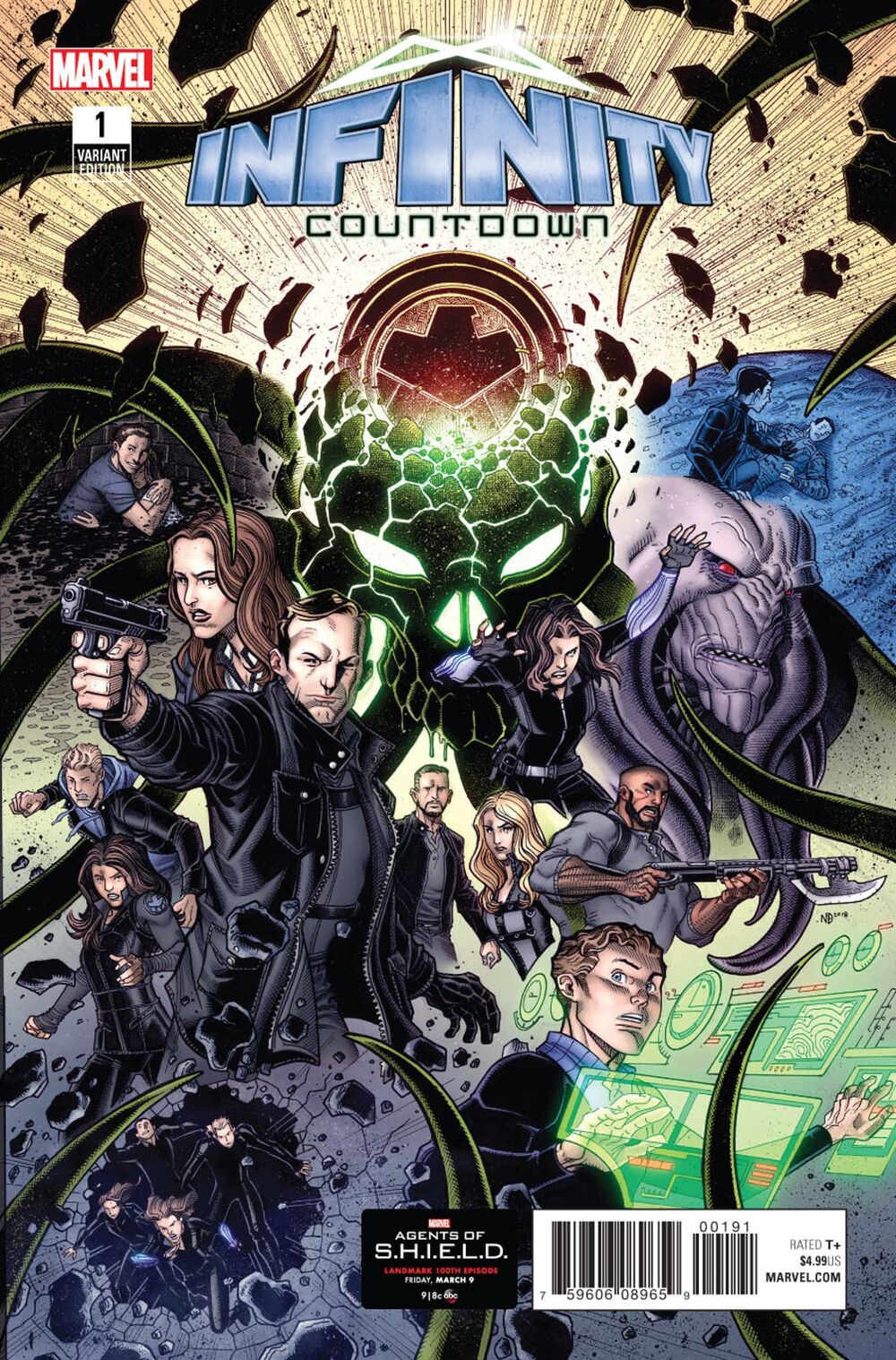 Infinity Countdown #1 Agents of Shield Road To 100 Variant Leg (Of 5)
