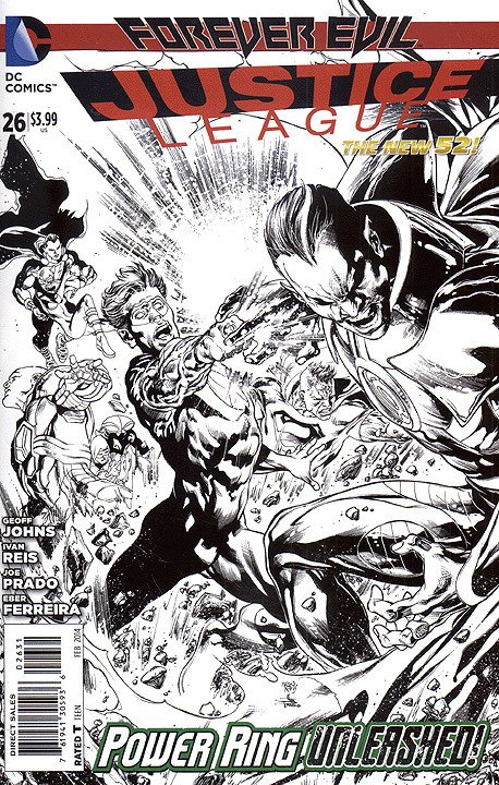 Justice League #26 Black & White Variant Edition (Evil) (2011)