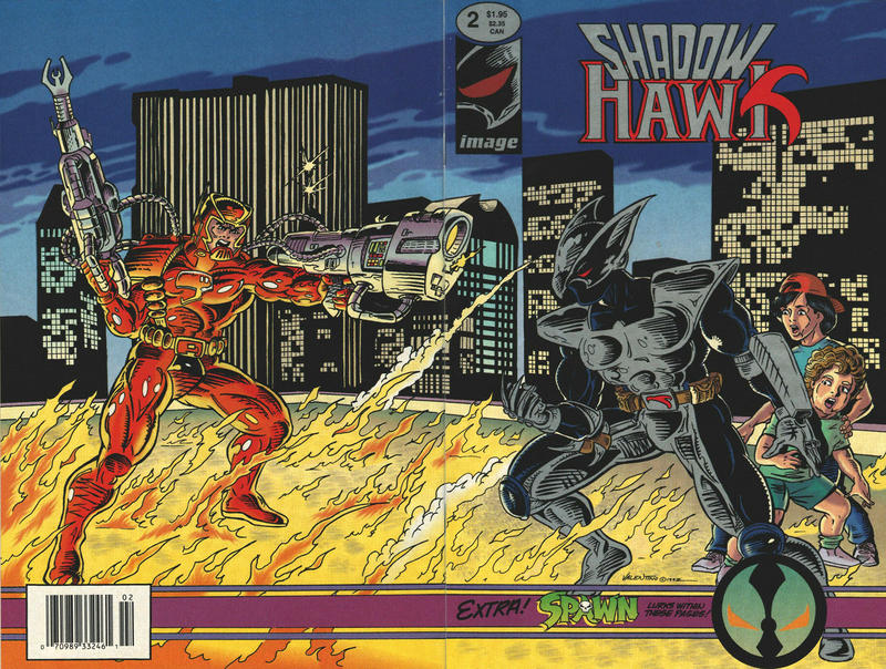 Shadowhawk #2 [Newsstand]-Very Fine 