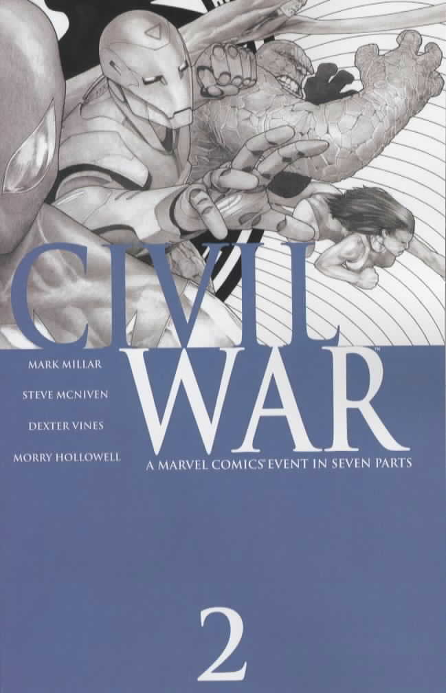 Civil War #2 3rd Printing Mcniven Sketch (2006)