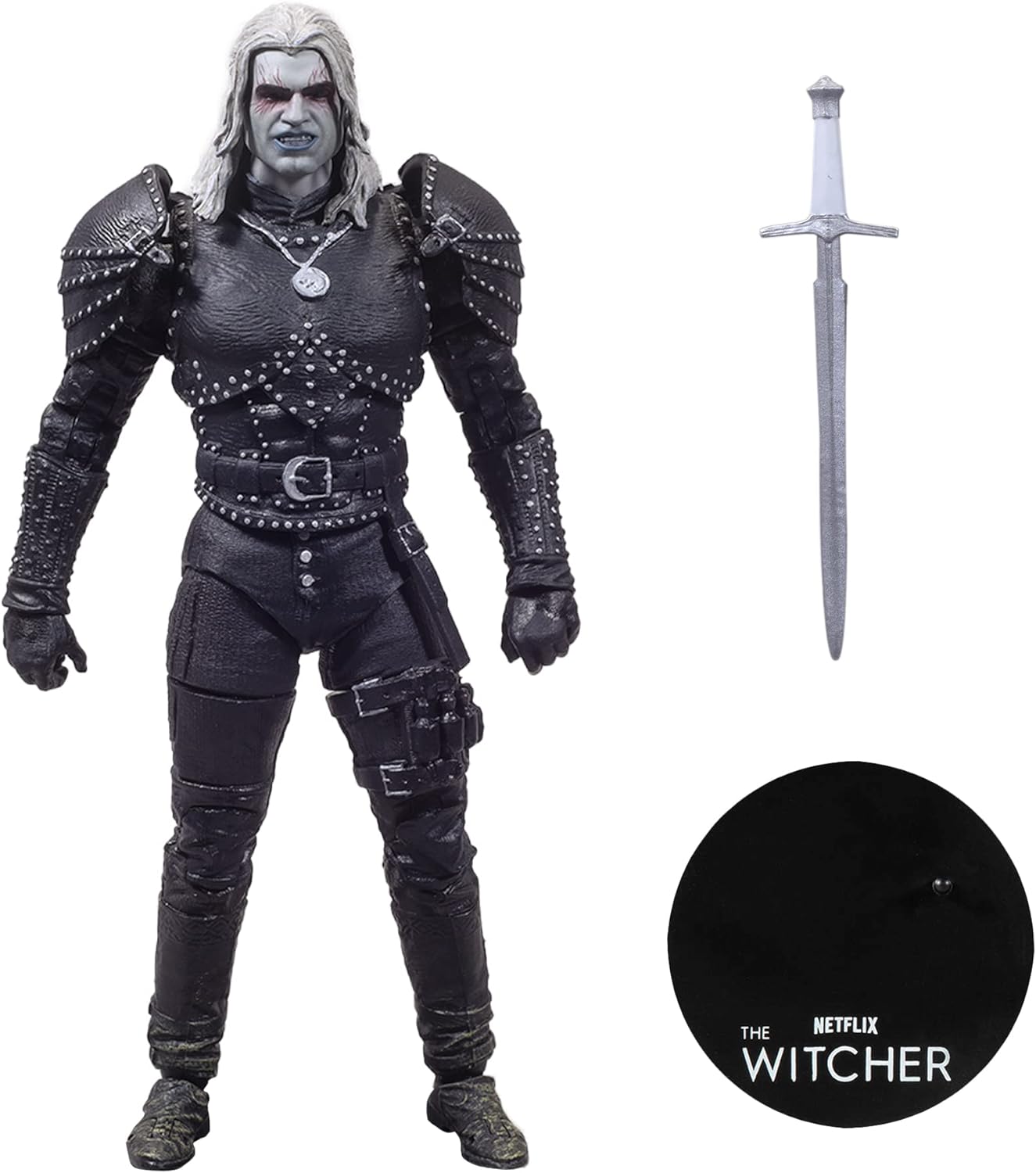 Witcher Netflix Wave 2 7 Inch S2 Geralt Witcher Mode Action Figure Case