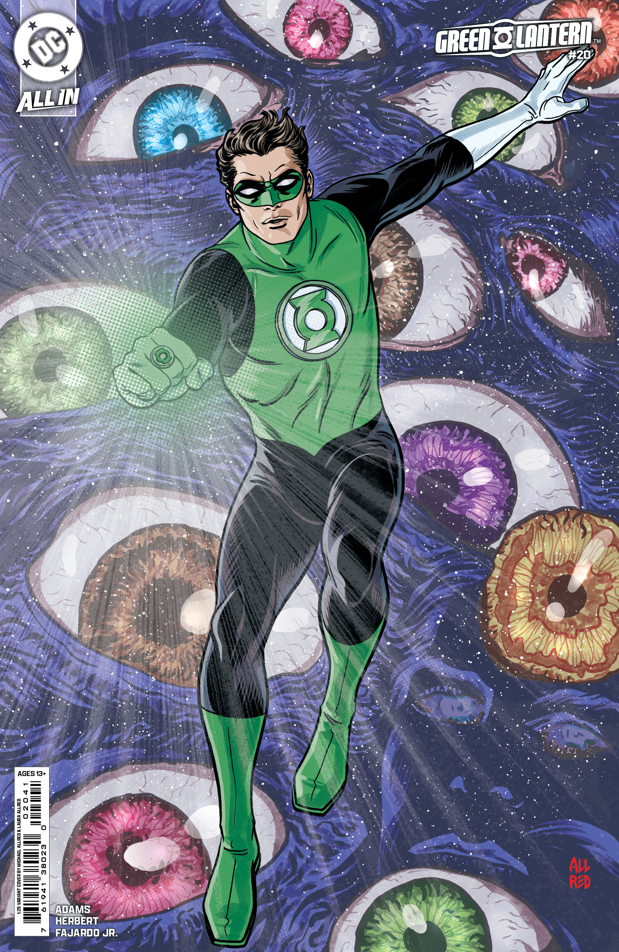 Green Lantern #20 Cover D 1 for 25 Incentive Michael Allred Card Stock Variant