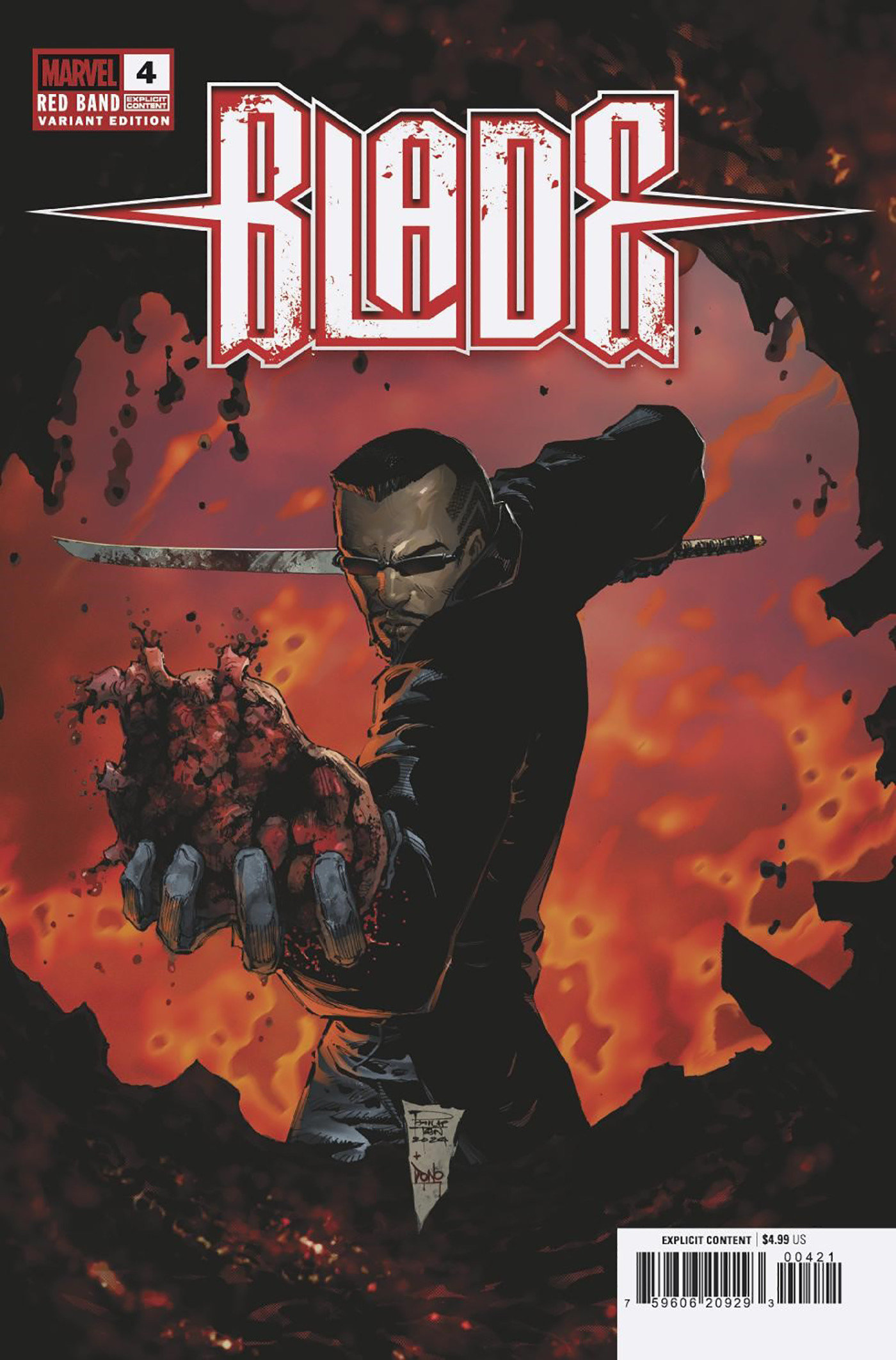 Blade: Red Band #4 Martin Coccolo Variant [Polybagged]