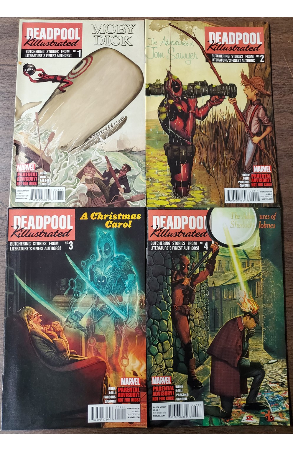 Deadpool Killustrated #1-4 (Marvel 2013) Set