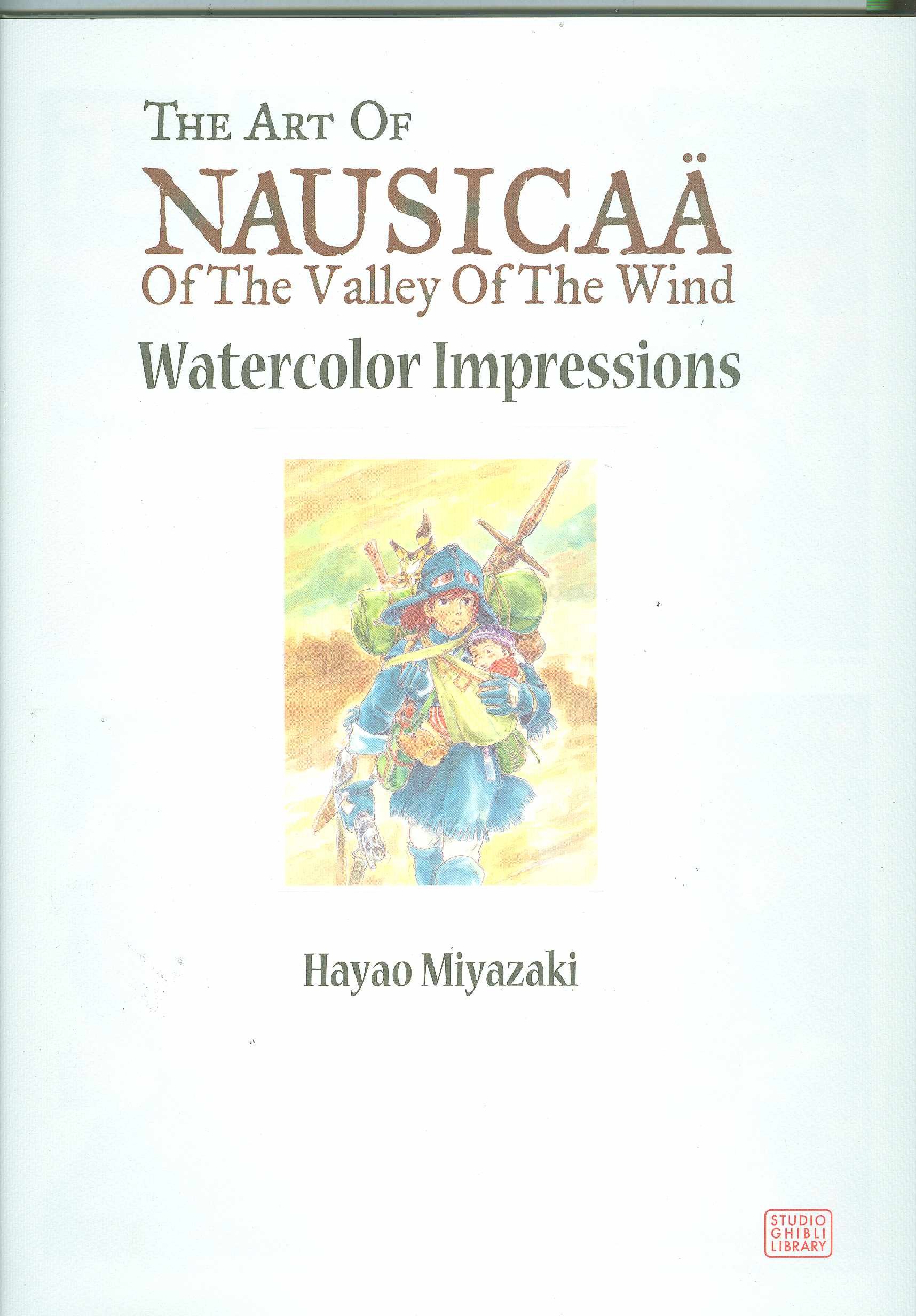 Art of Nausicaa Valley of the Wind Hardcover Watercolor Impressions