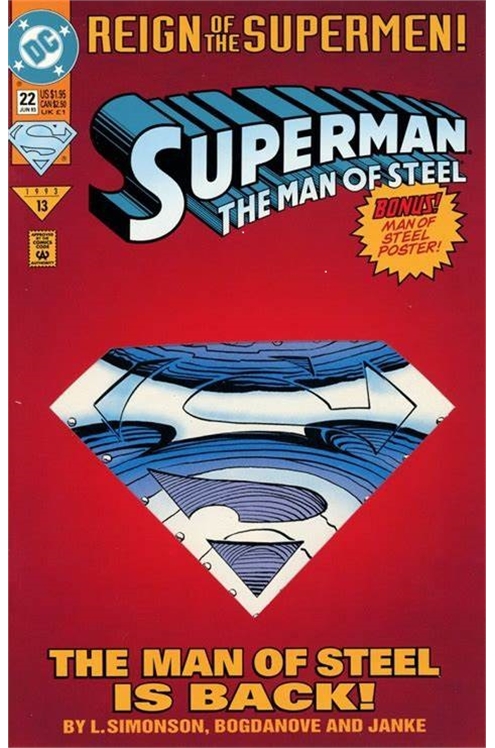 Superman: The Man of Steel #22 [Standard Edition - Direct]-Fine (5.5 – 7)