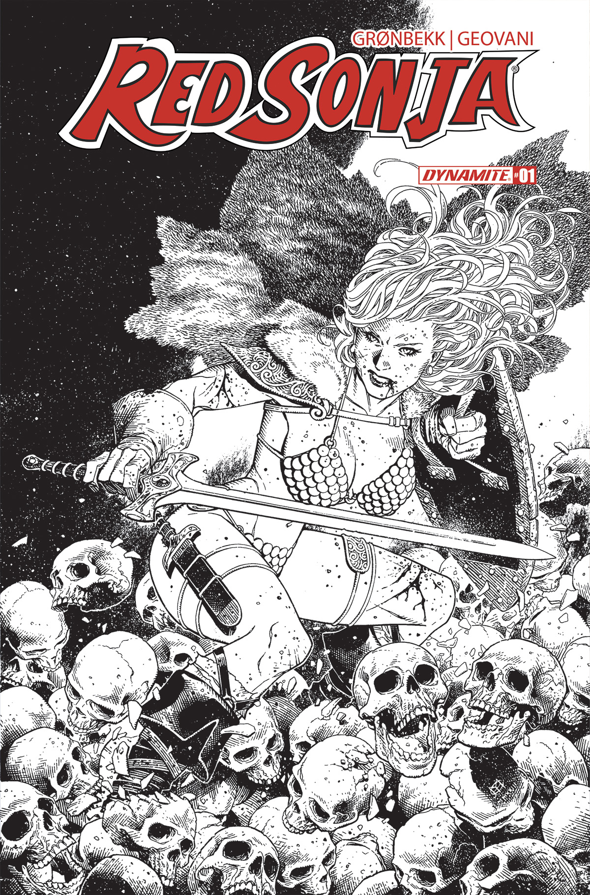 Red Sonja 2023 #1 Cover T 20 Copy Cheung Line Art