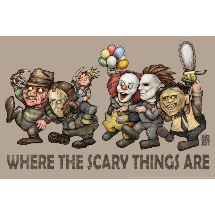 Where The Scary Things Are 24X36 Poster