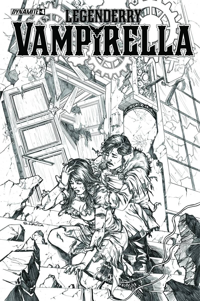 Legenderry Vampirella #4 1 for 10 Davila Black & White Incentive
