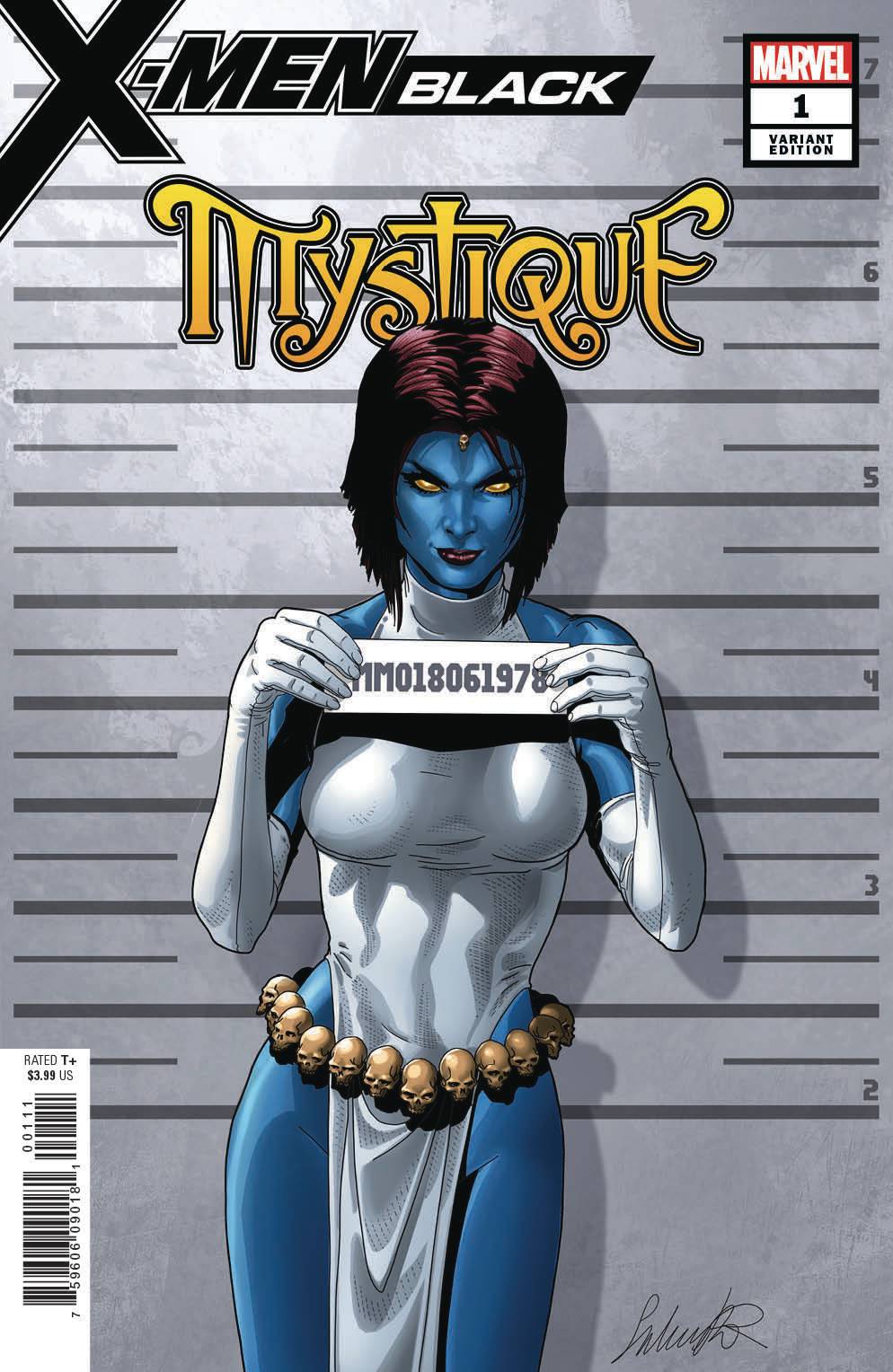 X-Men Black Mystique #1 Larroca Mugshot Variant