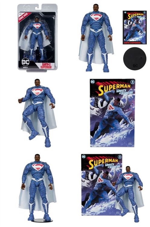 *Pre-Order* DC Direct Action Figure & Comic Book Earth-2 Superman (Ghosts of Krypton)