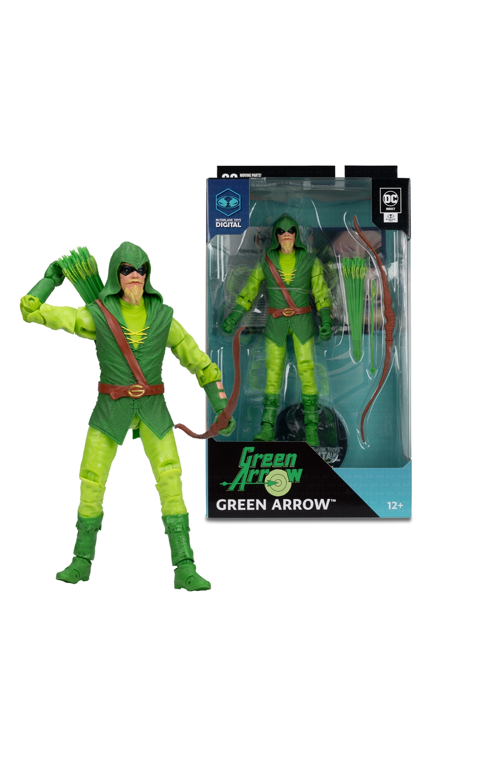 DC Direct Green Arrow Longbow Hunter 7-Inch Scale Wave 2 Action Figure With McFarlane Toys Digital Collectible