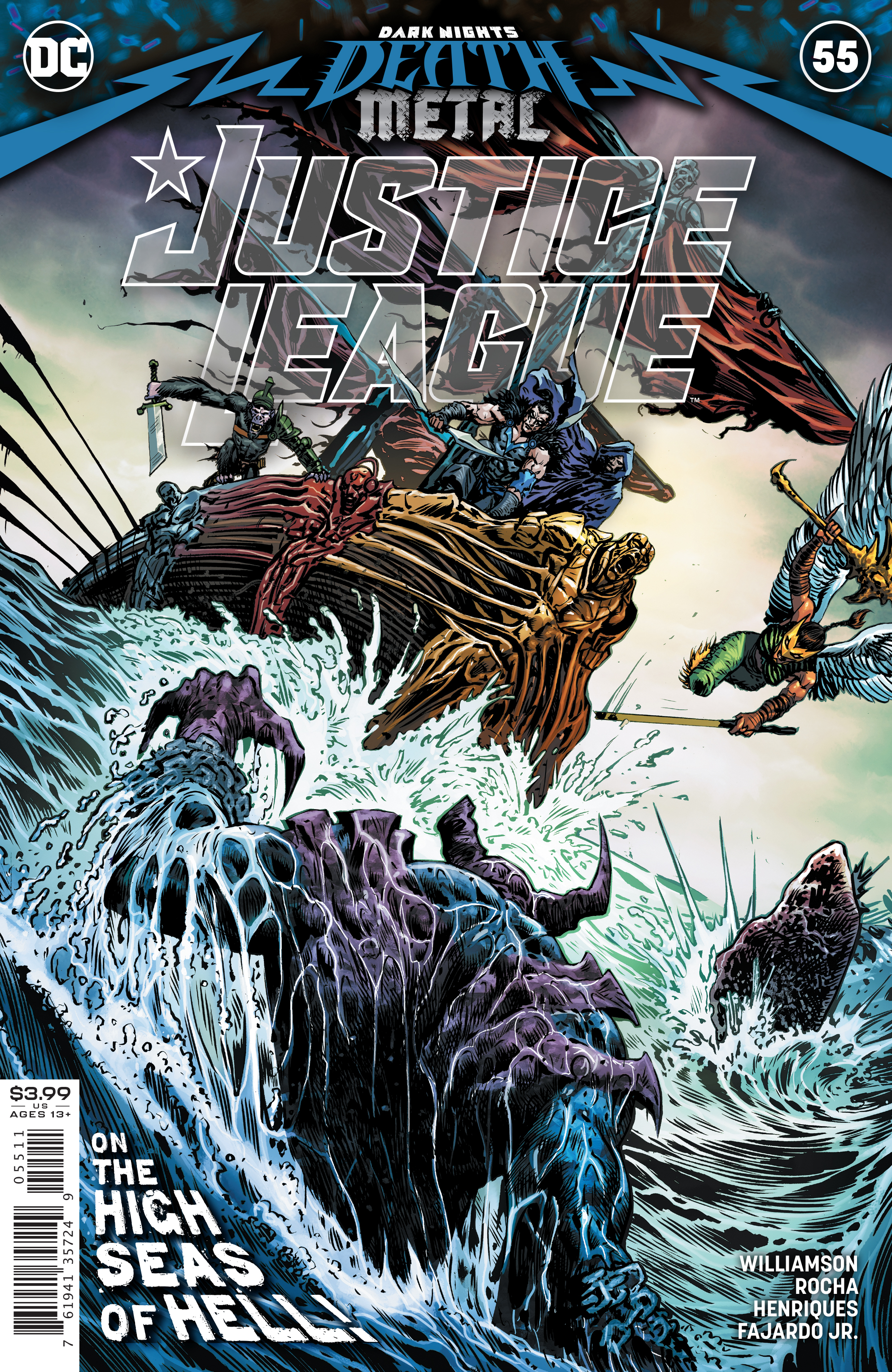 Justice League #55 Cover A Liam Sharp (Dark Nights Death Metal) (2018)