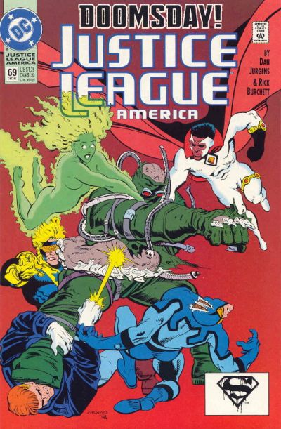 Justice League America #69 [Direct]-Near Mint (9.2 - 9.8)