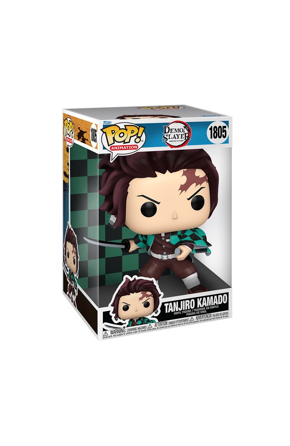 Demon Slayer Tanjiro Kamado Jumbo 10-Inch Funko Pop! Vinyl Figure #1805