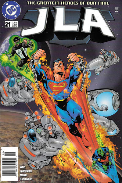 JLA #21 [Newsstand]-Fine (5.5 – 7)