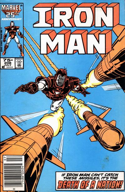 Iron Man #208 [Newsstand]-Near Mint (9.2 - 9.8)