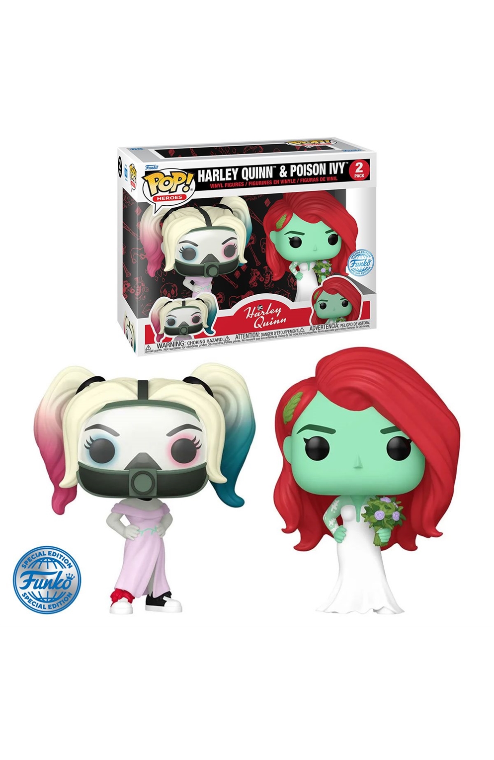 Harley Quinn And Poison Ivy Wedding Funko Pop! Vinyl Figure 2-Pack - Entertainment Earth Exclusive