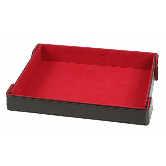 Rectangle Magnetic Folding Dice Tray - Red