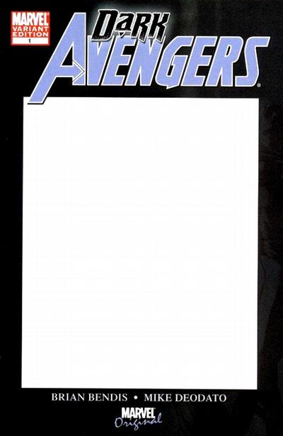 Dark Avengers #1 Blank Cover Edition (2009)