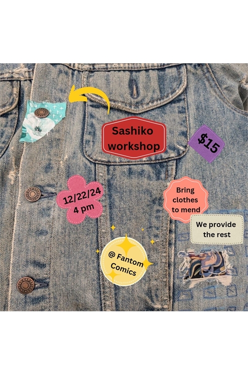 Sashiko Clothes Mending Workshop (December 22, 2024)