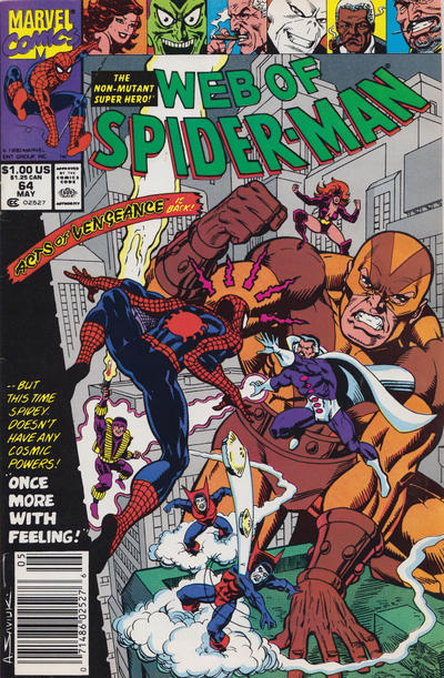 Web of Spider-Man #64 [Newsstand]-Very Good (3.5 – 5)