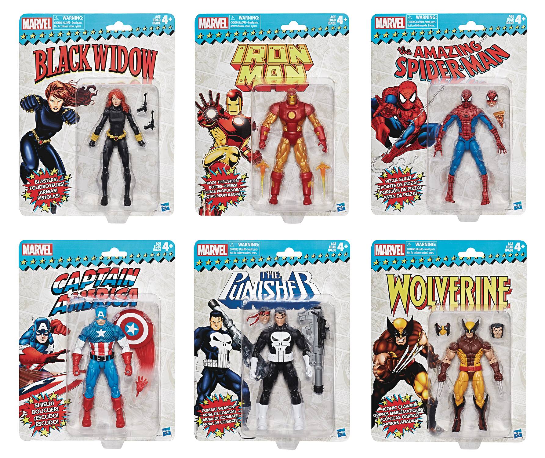 Marvel Super Heroes Vintage 6 Inch Action Figure Assortment