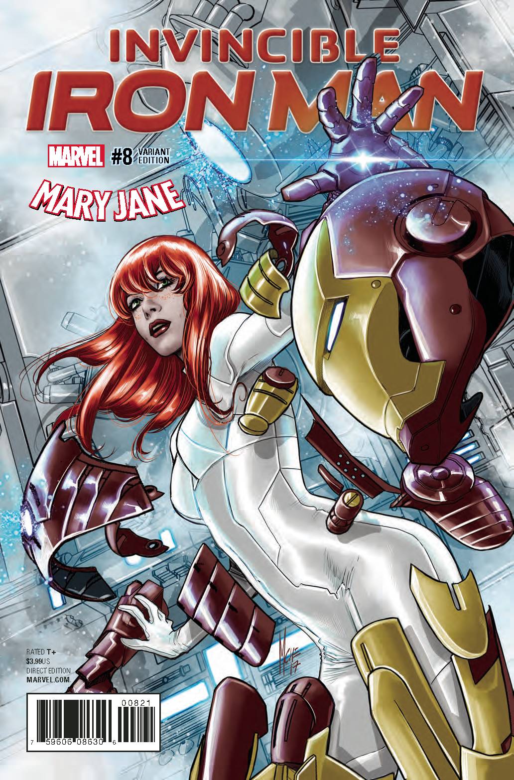 Invincible Iron Man #8 Checcetto Mary Jane Variant