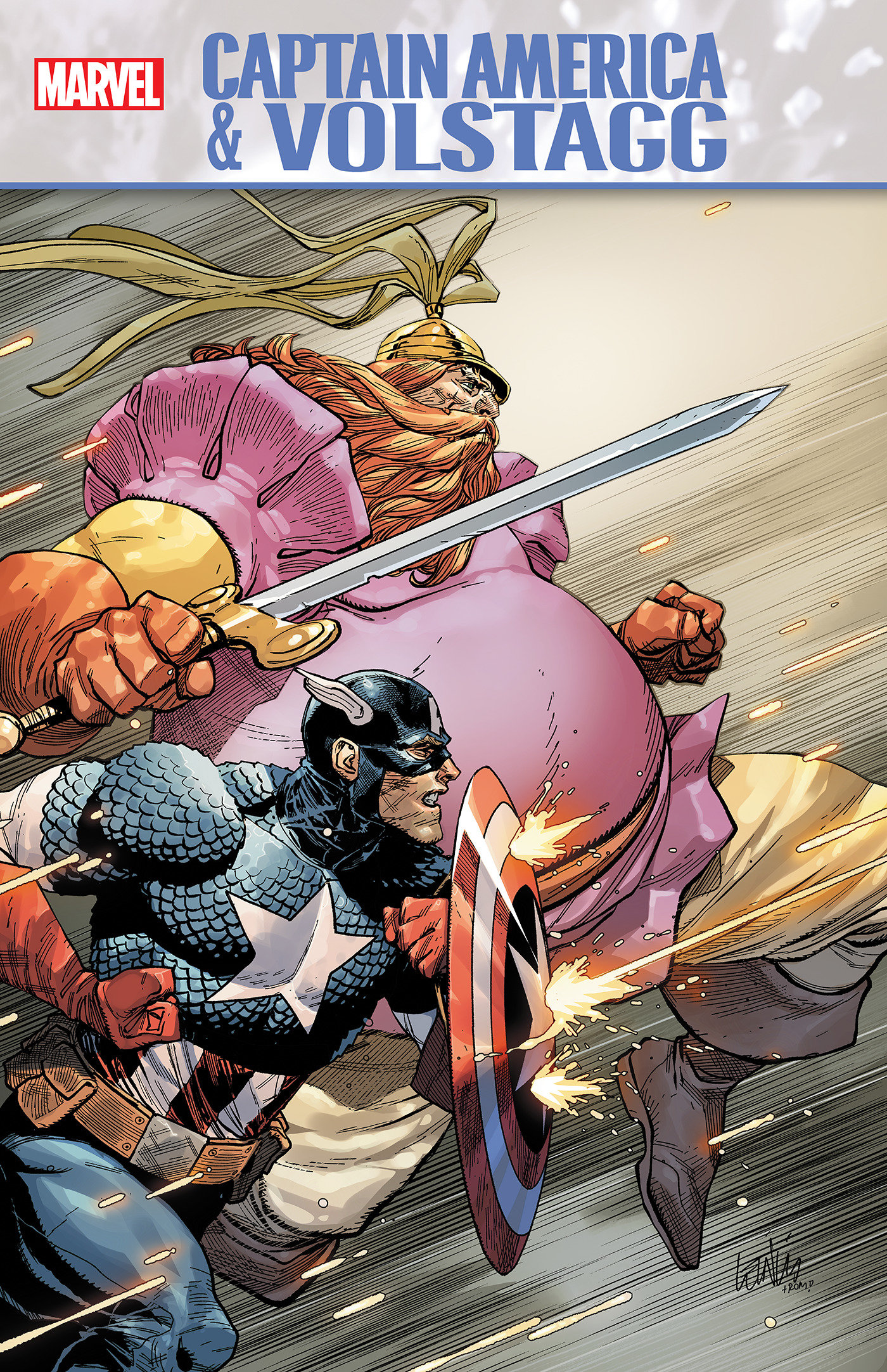 Captain America & Volstagg #1 Leinil Yu Variant 1 for 25 Incentive