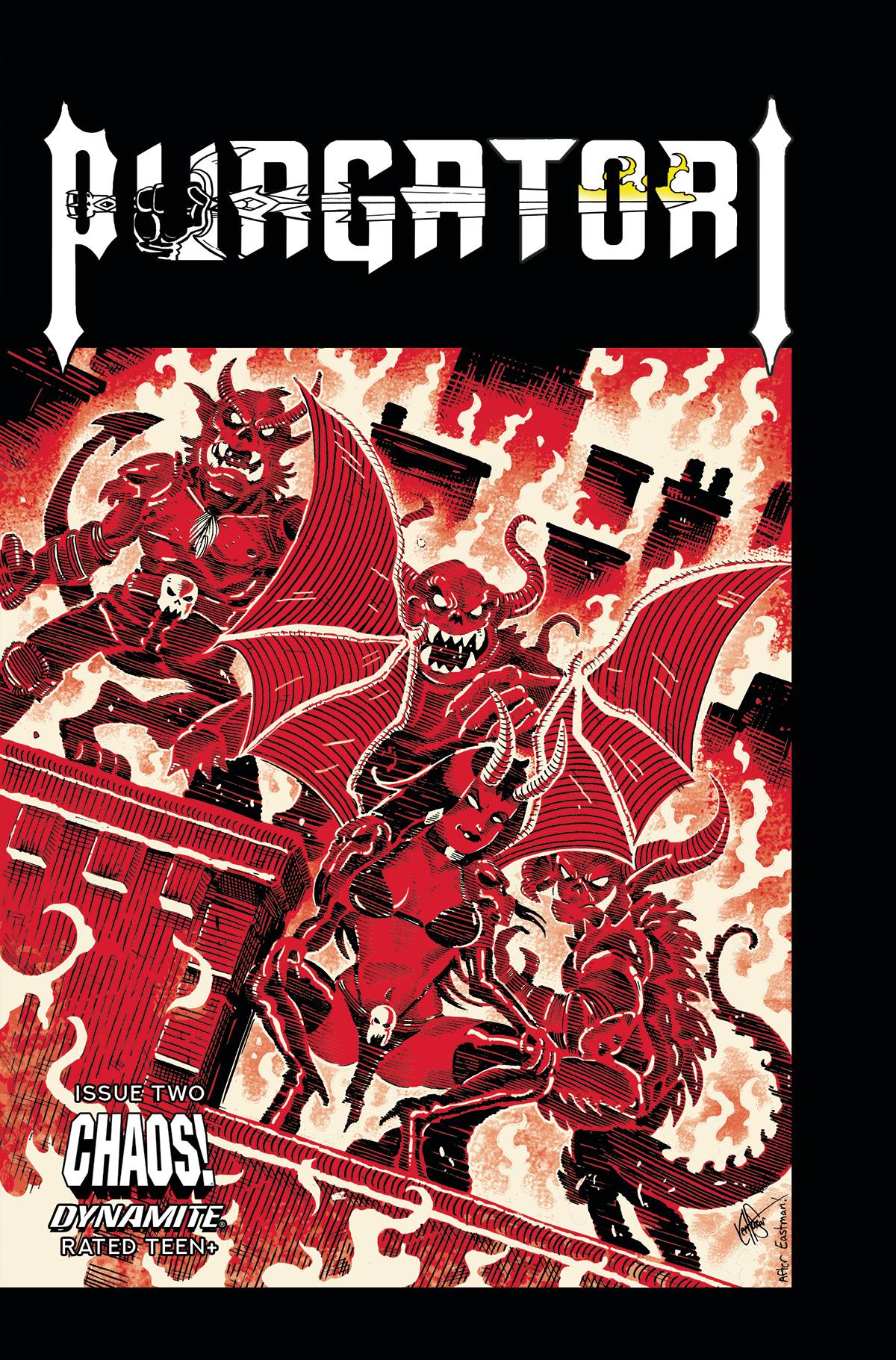 Purgatori #2 Cover J Last Call Bonus Teenage Mutant Ninja Turtles Homage Haeser