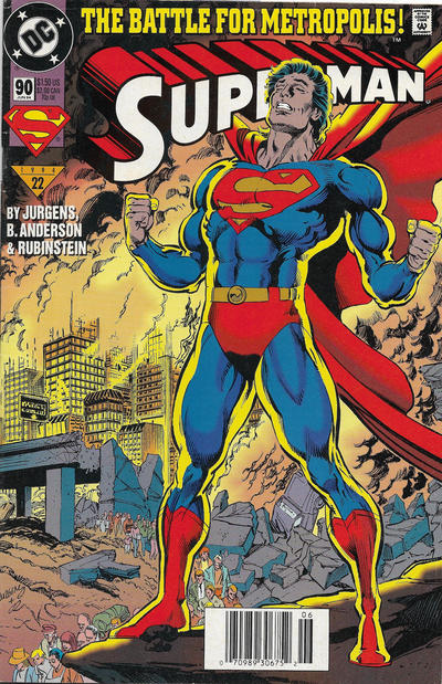 Superman #90 [Newsstand]-Very Good (3.5 – 5)