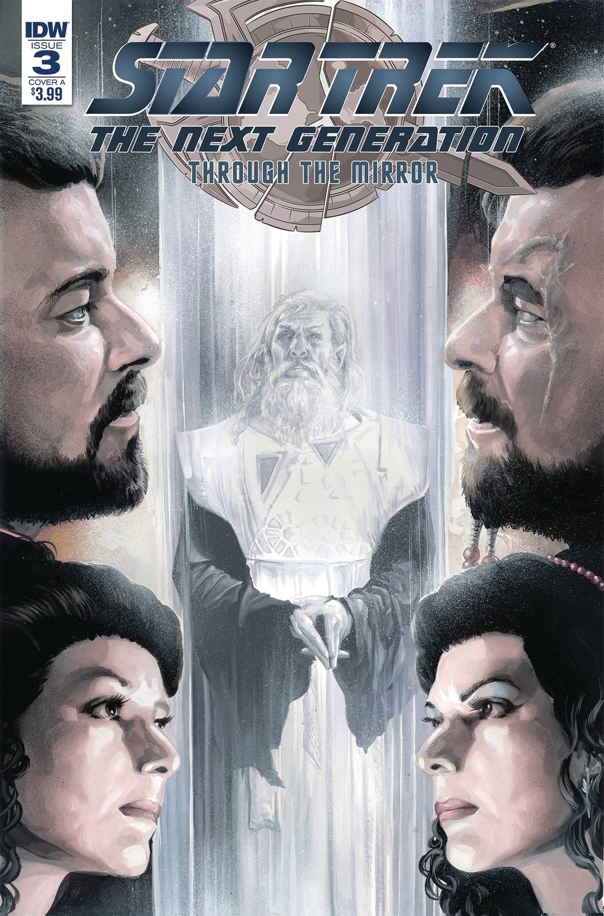 Star Trek Tng Through The Mirror #3 Cover A Woodward