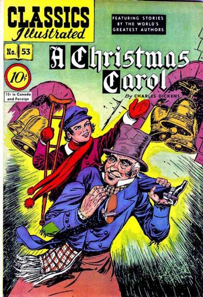 Classics Illustrated #53 A Christmas Carol-Fair, 2.5 In Spine Split