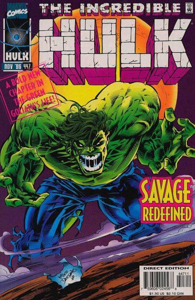 The Incredible Hulk #447 [Direct Edition]-Very Fine