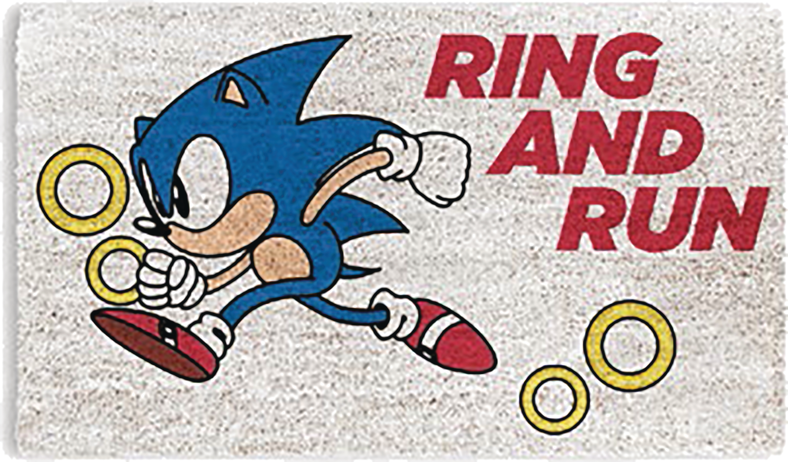 Sega Sonic Ring And Run Doormat