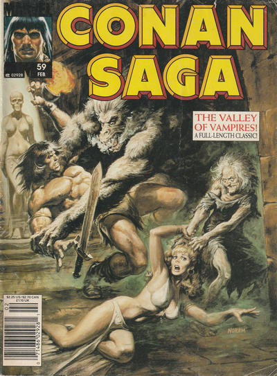 Conan Saga #59 [Newsstand] - Fn/Vf