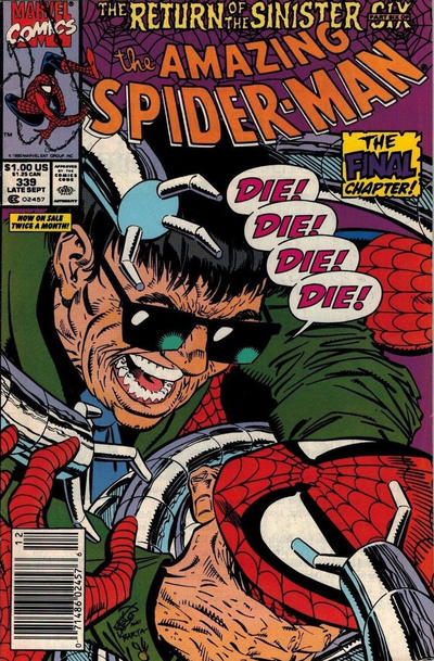 The Amazing Spider-Man #339 [Newsstand](1963) -Very Fine (7.5 – 9)