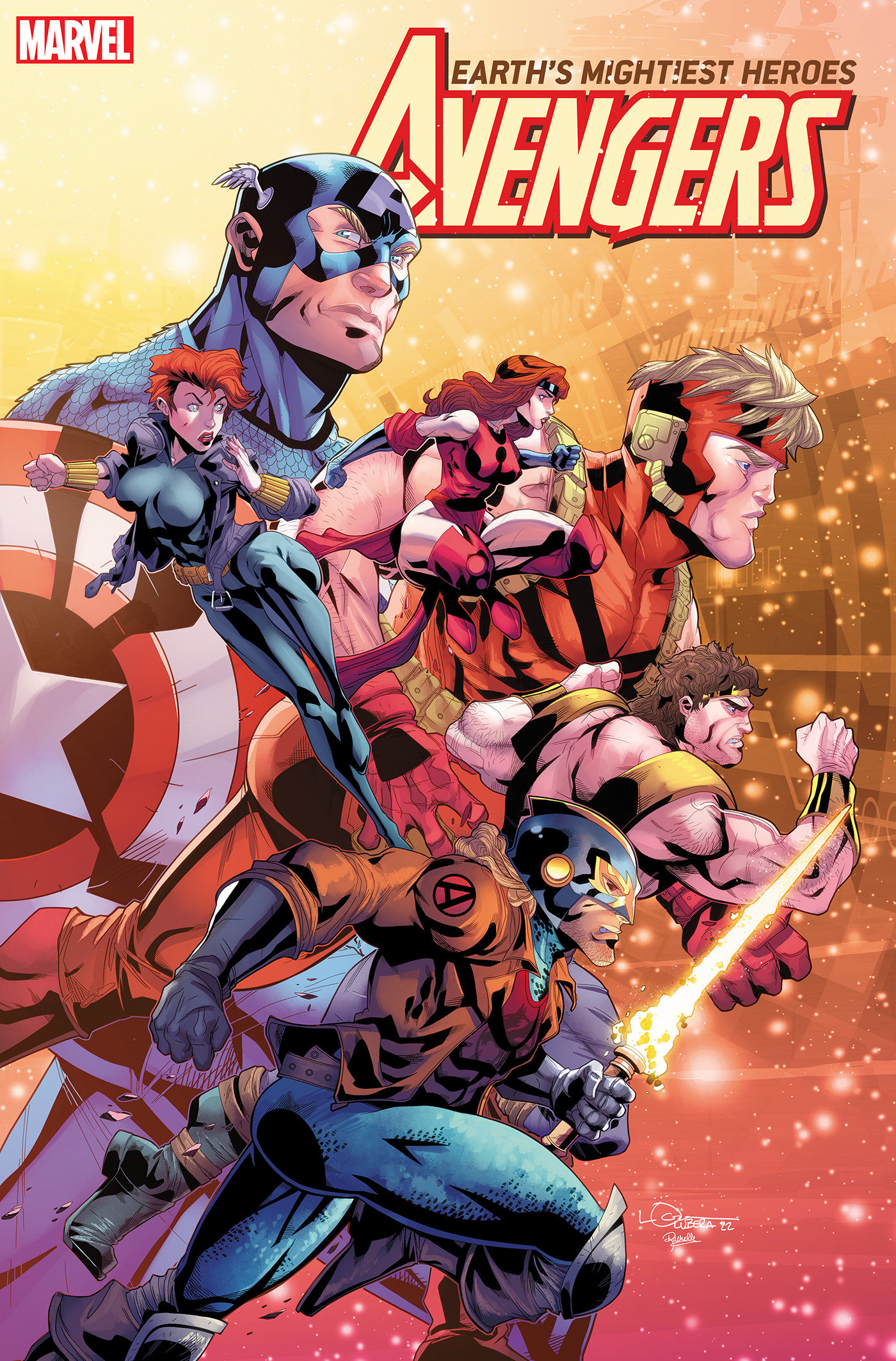Avengers #65 Lubera 90's Avengers Assemble Connecting Variant (2018)