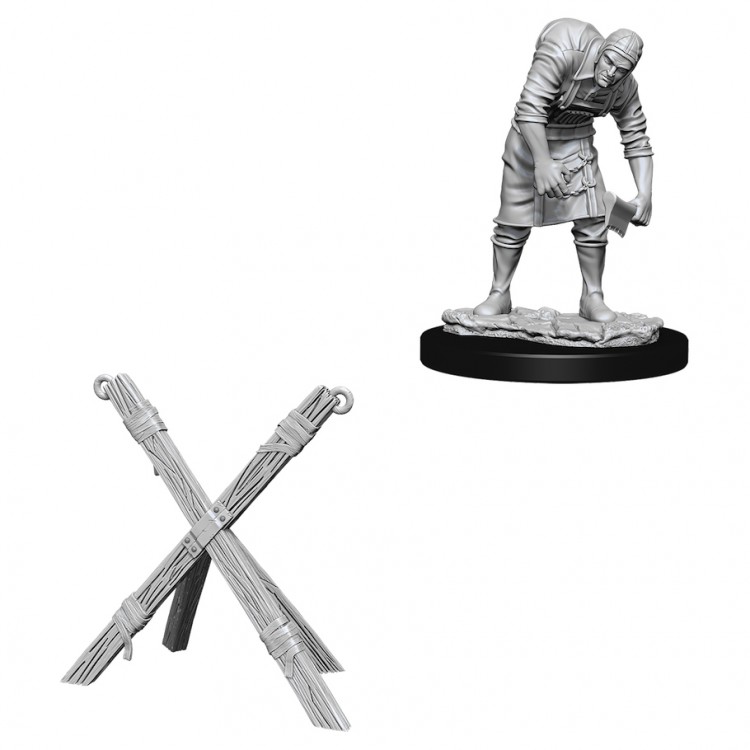 WizKids Deep Cuts Unpainted Miniatures: Assistant & Torture Cross