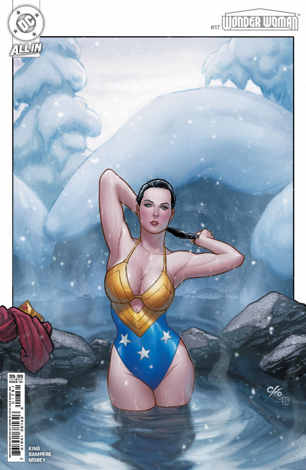 Wonder Woman #17 Cover D Frank Cho Sweater Weather Card Stock Variant