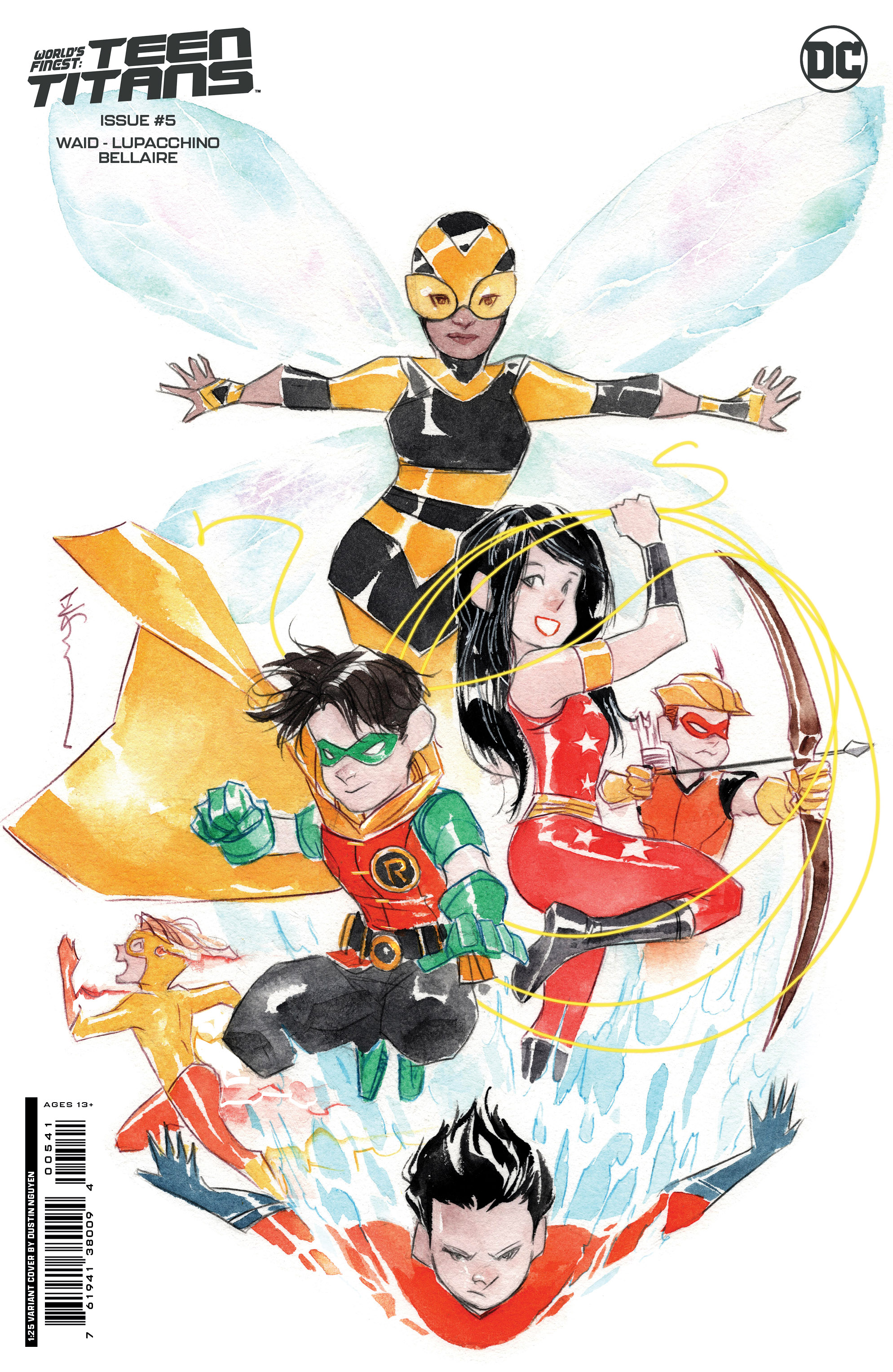 Worlds Finest Teen Titans #5 Cover D 1 for 25 Incentive Dustin Nguyen Card Stock Variant (Of 6)