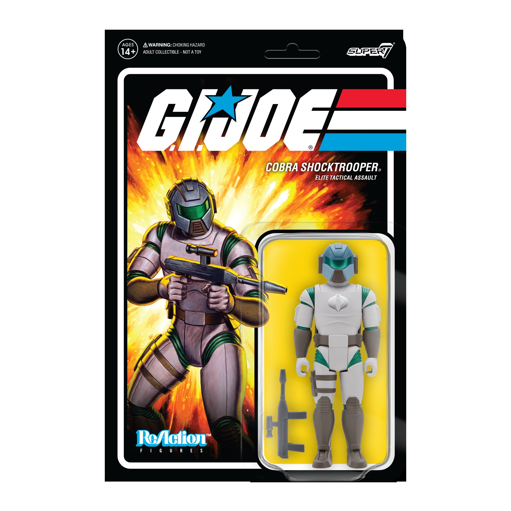 GI Joe Wave 2 Cobra Shocktrooper - Rifle A Reaction Figure